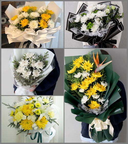 四川绵阳涪城区磨家镇白事花束代送